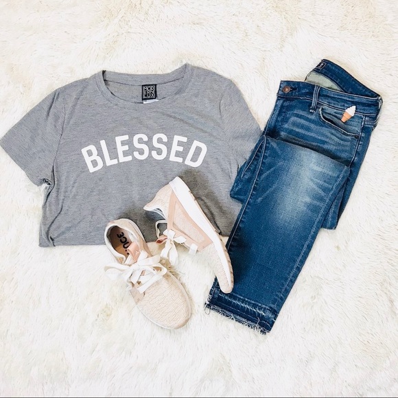 Modern Luxe Tops - Modern Luxe | “BLESSED T-Shirt